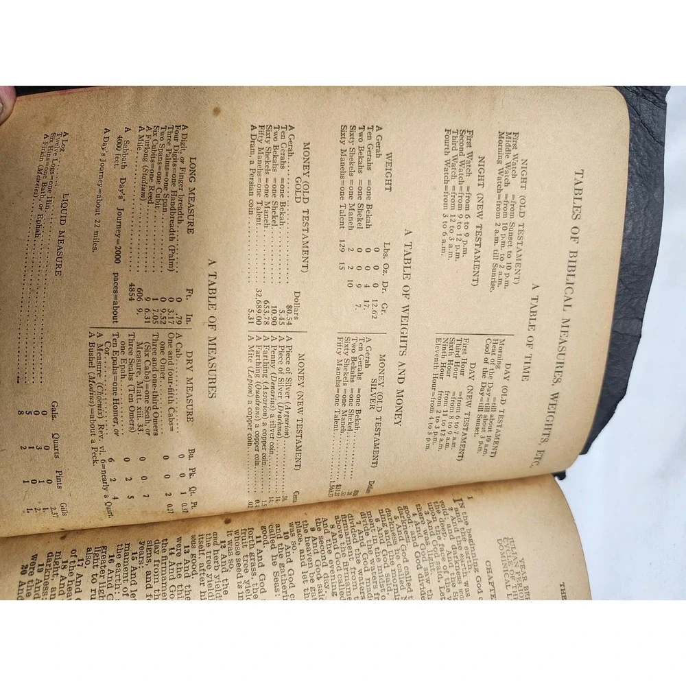 Vintage 1940s Whitman Publishing Holy Bible King James Version KJV Black Cover